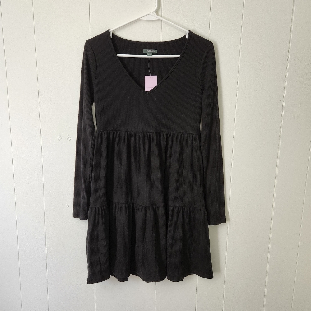 Wild fable knit tiered long sleeve dress